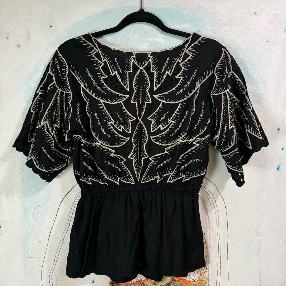 Maple by Some Odd Rubies / Black Blouse / Size 4 - Picture 3 of 6